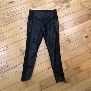 Athleta Leather Leggings